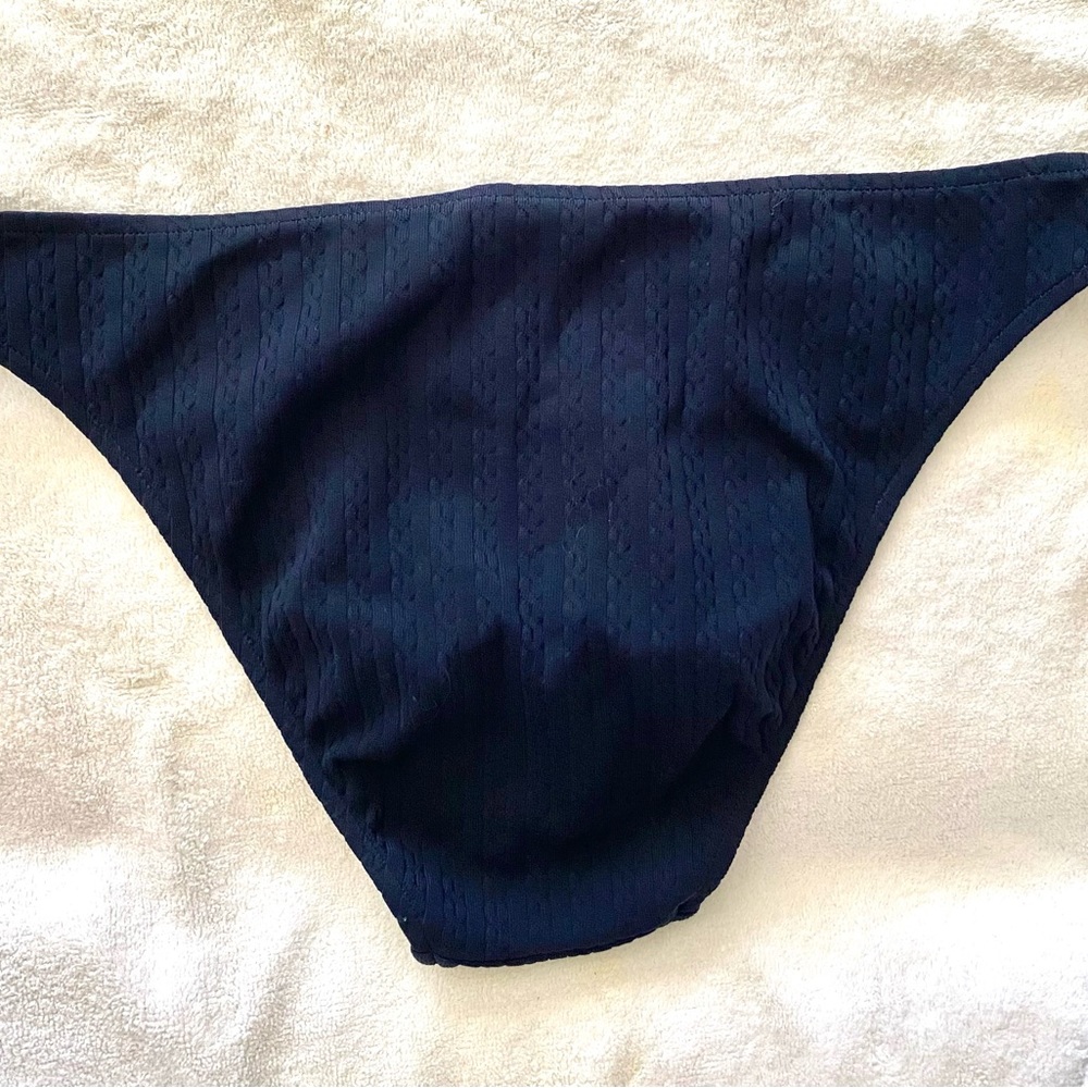 Vintage Ralph Loren navy blue bikini size small - Picture 4 of 10
